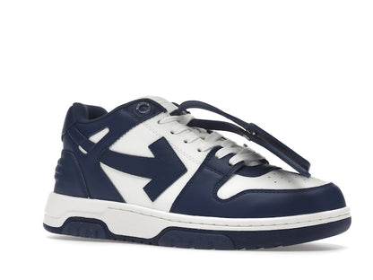 OFF-WHITE Out Of Office "OOO" Low Tops Dark Blue White
