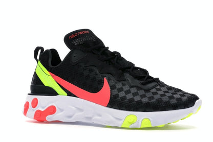 Nike React Element 55 Black Crimson Volt