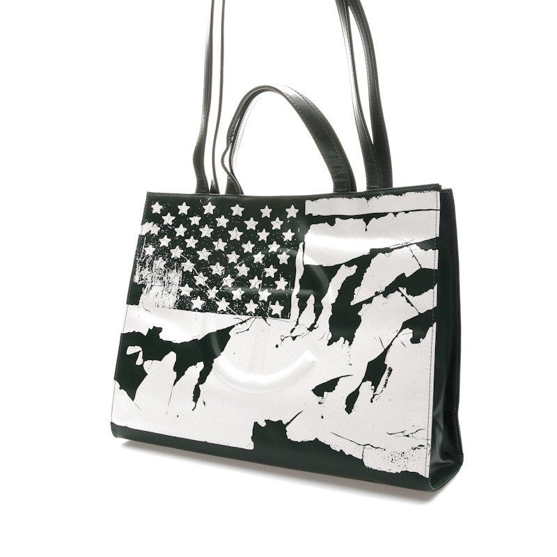 Telfar Flag Bag Medium Green/White