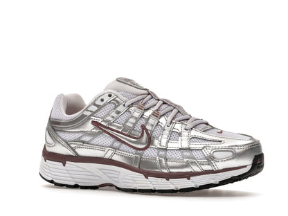 Nike P-6000 White Metallic Silver Tattoo (Women's)
