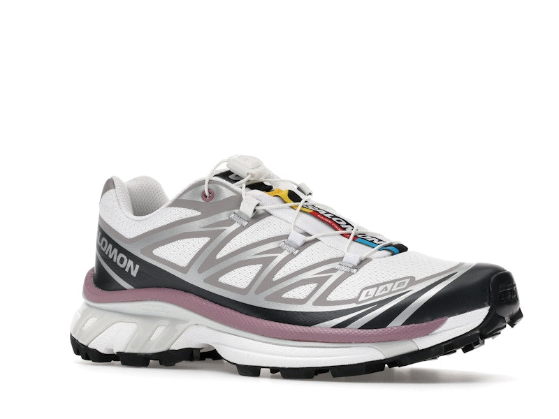 Salomon XT-6 White Black Dusky Orchid