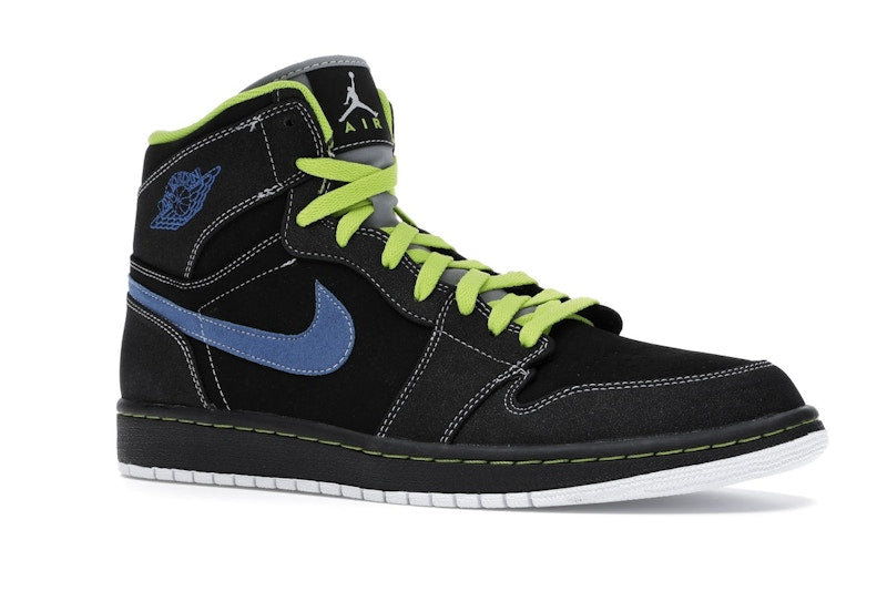 Jordan 1 Retro High Black Cyber Blue Sapphire