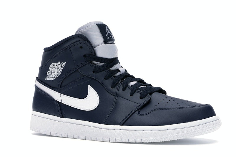 Jordan 1 Retro Mid Obsidian White