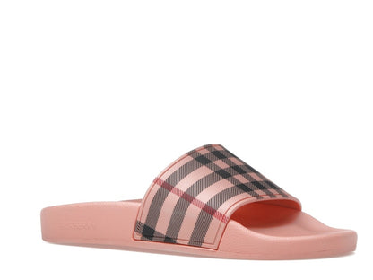 Burberry Furley Slides Vintage Check Pink (Women's)