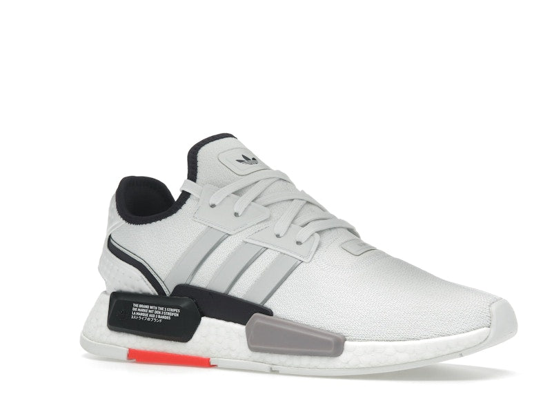 adidas NMD G1 Crystal White Grey Solar Red