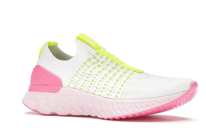 Nike React Phantom Run Flyknit 2 White Volt Pink Glow (Women's)