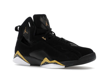 Jordan True Flight Black White Metallic Gold
