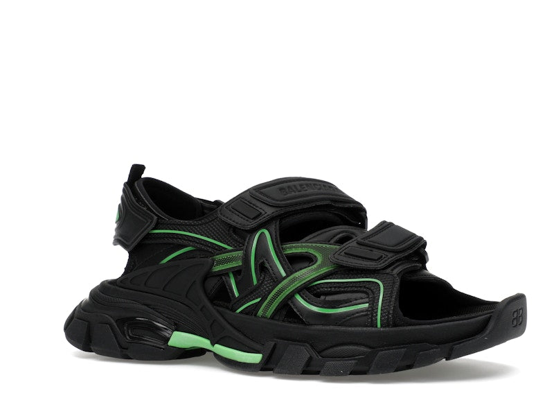 Balenciaga Track Sandal Black/Fluo Green