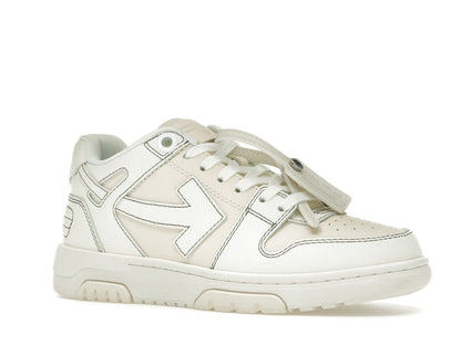 OFF-WHITE Out Of Office OOO Low Tops Cream White