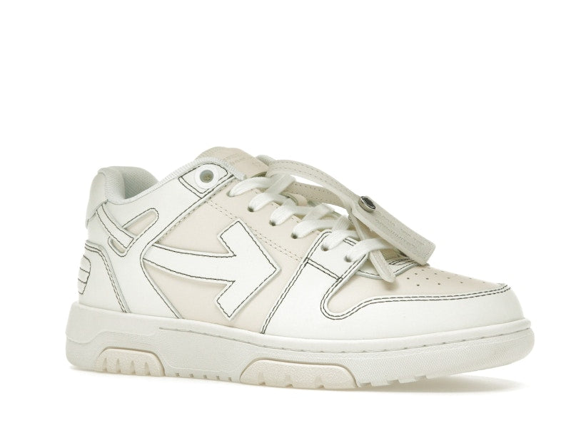 OFF-WHITE Out Of Office OOO Low Tops Cream White