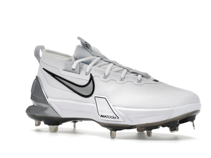 Nike Force Zoom Trout 9 Elite White Black Pure Platinum Metallic Silver