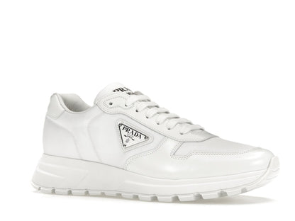 Prada PRAX 01 Sneakers Re-Nylon Brushed Leather White White