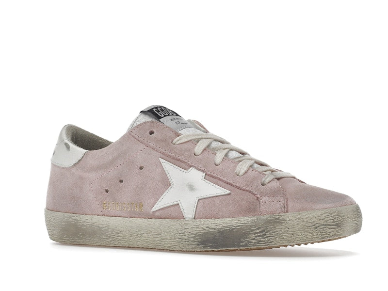 Golden Goose Super Star Pink Suede White