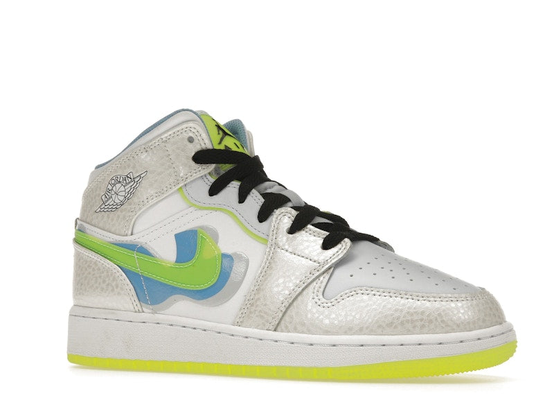 Jordan 1 Mid SE Warped Swoosh (GS)