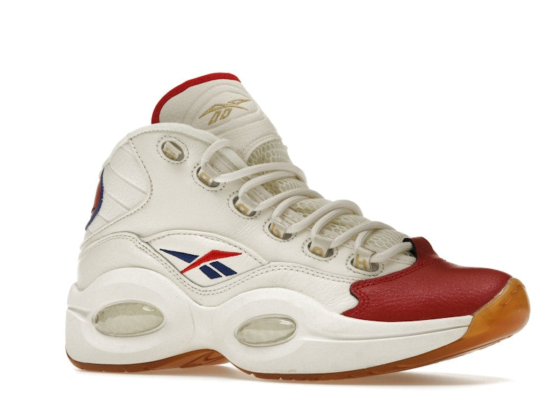 Reebok Question Mid White Red Blue