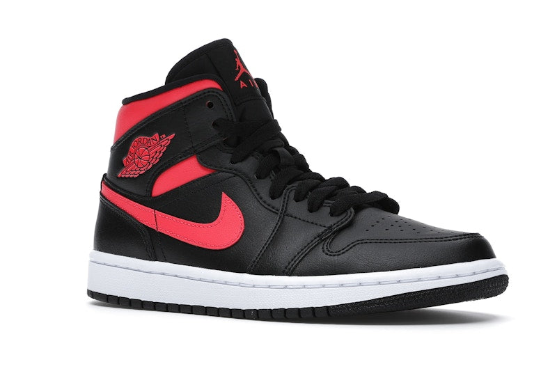 Jordan 1 Mid Black Siren Red (Women's)