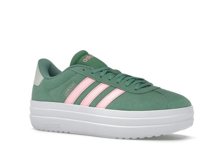 adidas VL Court Bold Preloved Green Pink Spark Ivory (Women's)
