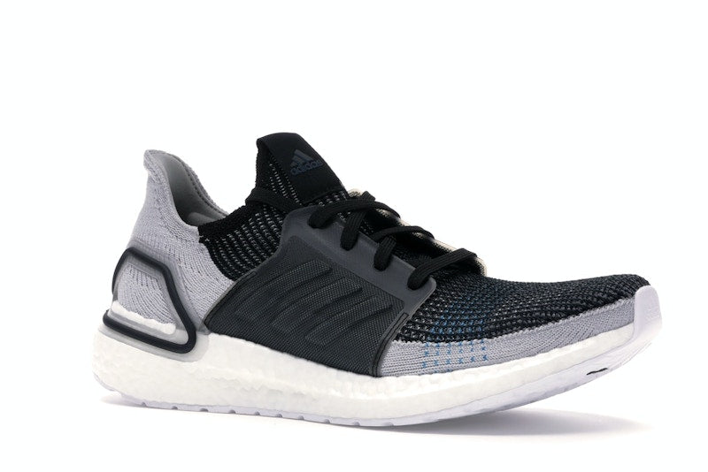 adidas Ultra Boost 19 Core Black Grey Six Shock Cyan