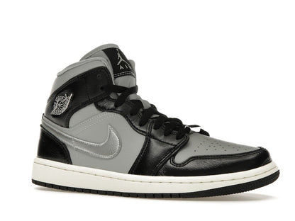 Jordan 1 Mid SE Black Metallic Silver (Women's)