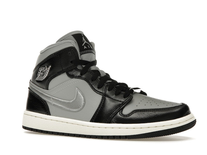 Jordan 1 Mid SE Black Metallic Silver (Women's)