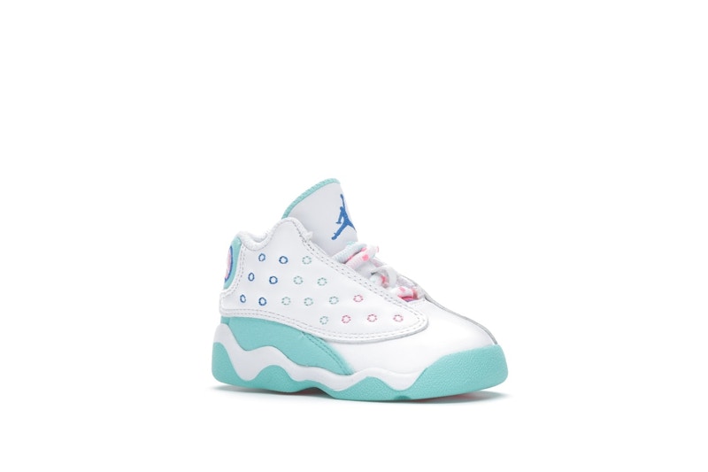 Jordan 13 Retro White Soar Green Pink (TD)