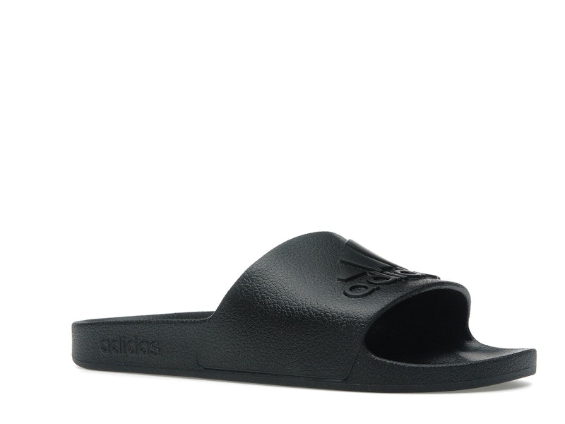 adidas Adilette Aqua Slides Core Black Logo