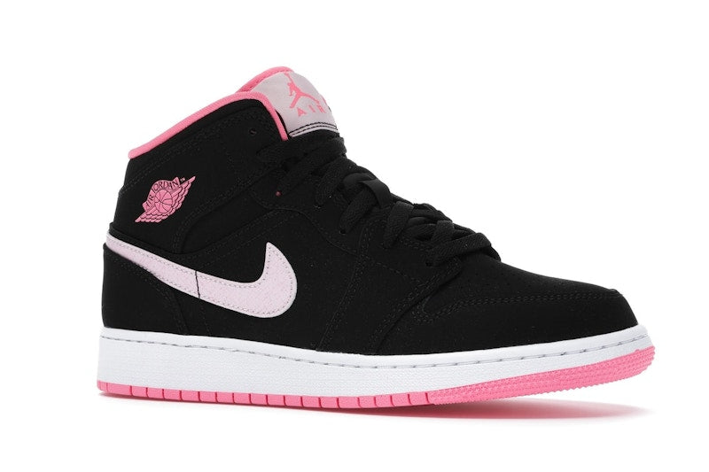 Jordan 1 Mid Black Digital Pink (GS)