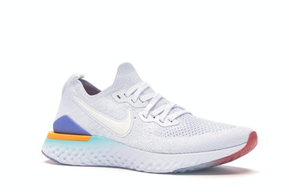 Nike Epic React Flyknit 2 White Hyper Jade Ember Glow (Women's)