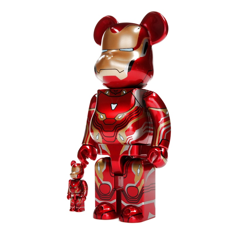 Bearbrick x Marvel Iron Man Mark 50 100% & 400% Set