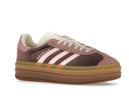 adidas Gazelle Bold Shadow Brown Warm Clay Glow Pink (Women's)