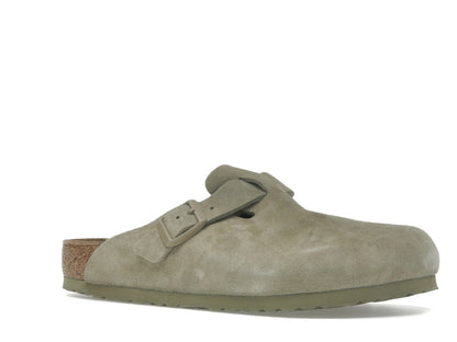 Birkenstock Boston Suede Faded Khaki