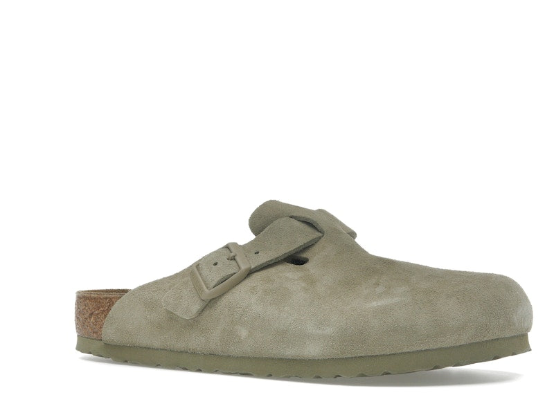 Birkenstock Boston Suede Faded Khaki