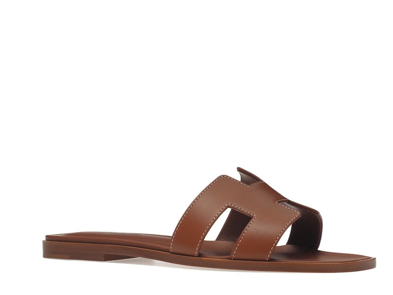 Hermes Oran Sandal Gold Box Calfskin Leather