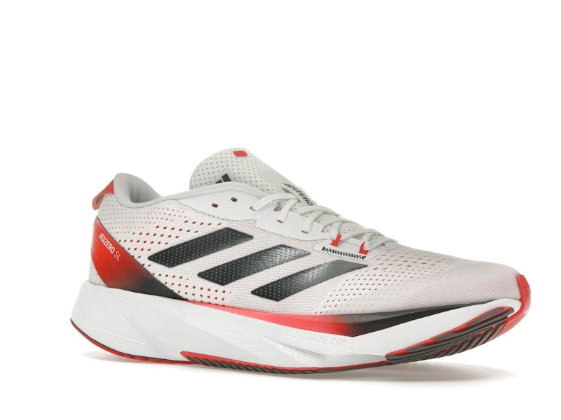 adidas Adizero SL Cloud White Core Black Bright Red
