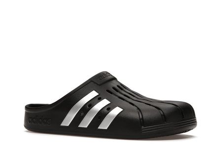 adidas Adilette Clog Black Silver