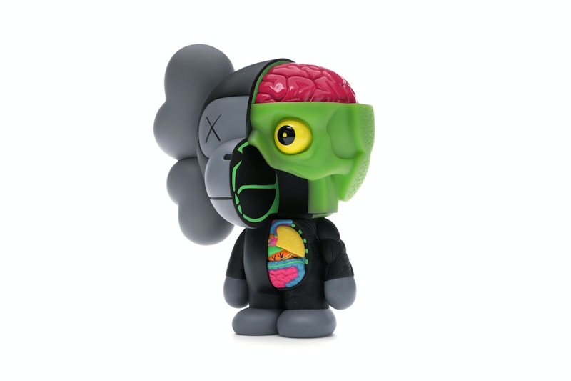 KAWS Bape Dissected Baby Milo Vinyl Figure Black