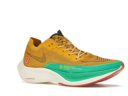 Nike ZoomX Vaporfly Next% 2 1972 Dark Sulfur Stadium Green