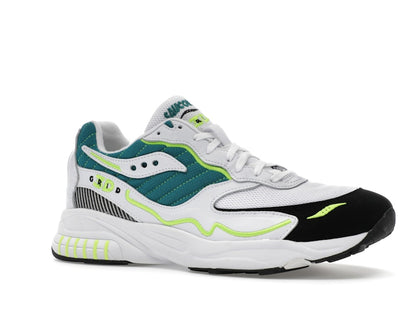 Saucony 3D Grid Hurricane White Green Lime