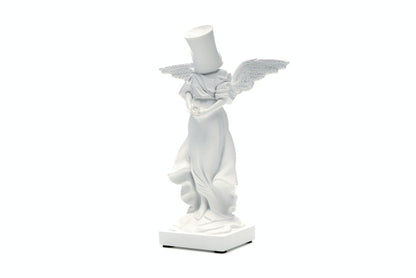 Banksy Bucket On Head Figure White