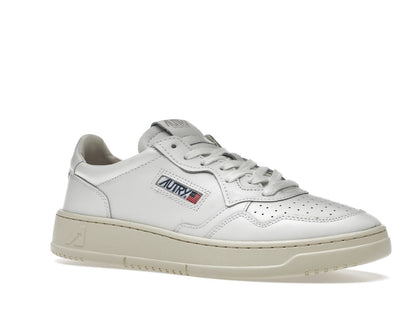 Autry Medalist Leather Low White