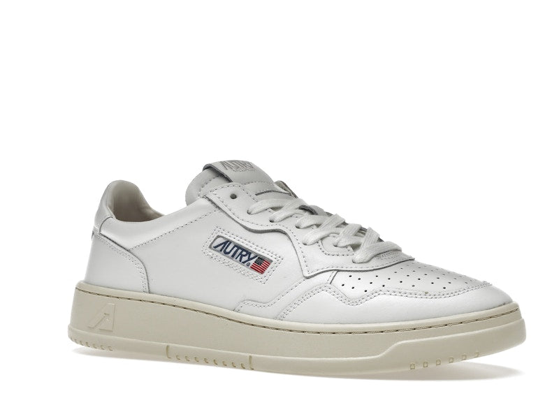 Autry Medalist Leather Low White