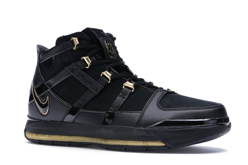 Nike LeBron Zoom 3 Black Metallic Gold