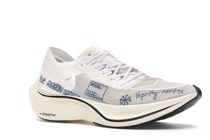 Nike ZoomX Vaporfly Next% Blue Ribbon Sports White