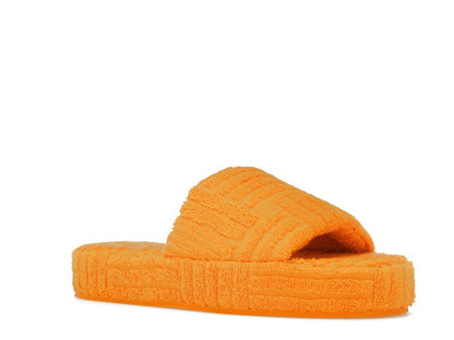 Bottega Veneta Resort Sponge Slide Tangerine