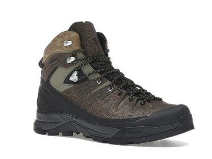 Salomon X-ALP Mid Distressed Leather GTX Dark Earth Black