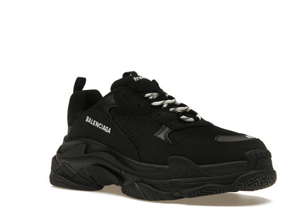 Balenciaga Triple S Black White Laces
