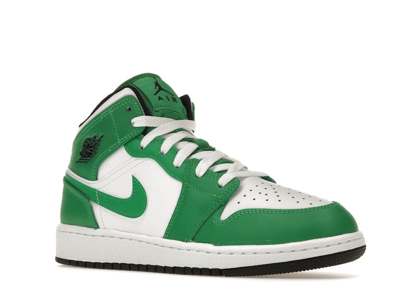 Jordan 1 Mid Lucky Green (GS)