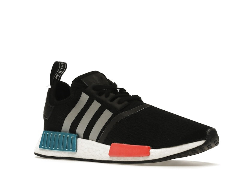 adidas NMD R1 Black Silver Solar Red