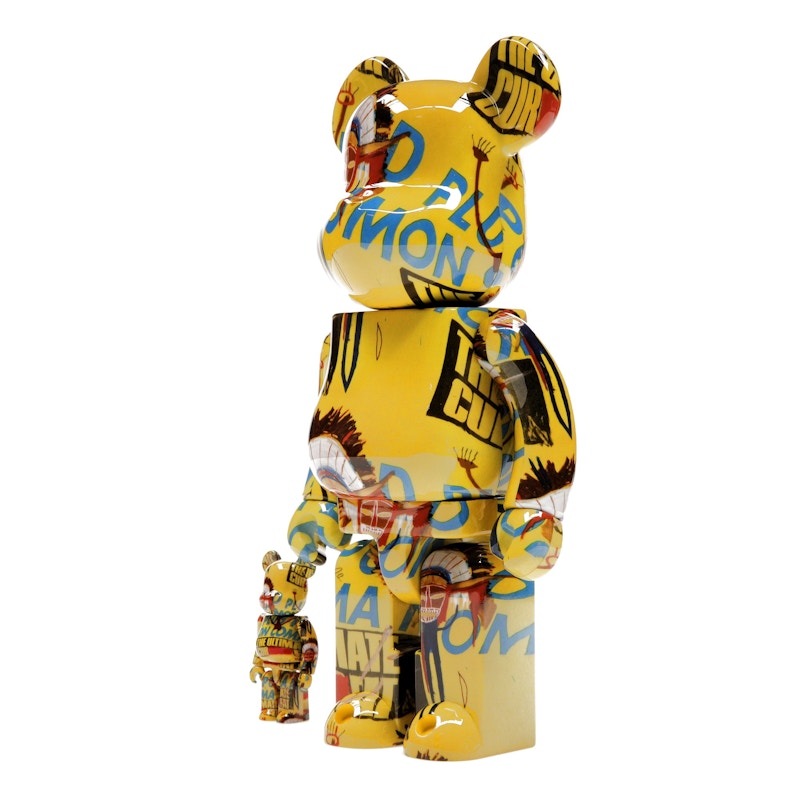 Bearbrick Andy Warhol x Jean-Michel Basquiat #3 100% & 400% Set