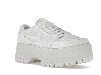 Jordan 1 Low Brooklyn Light Bone Metallic Silver (Women's)
